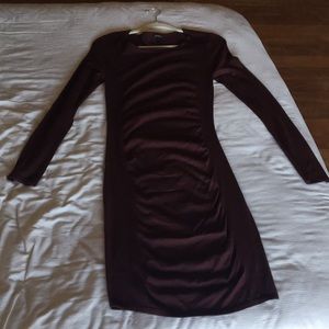 Express ruched sweater dress